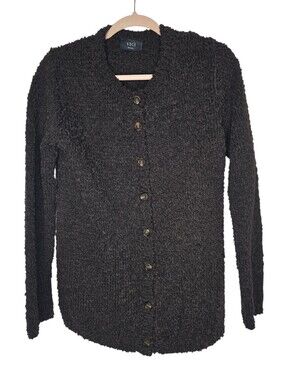Vici Brown Popcorn Knit Cardigan